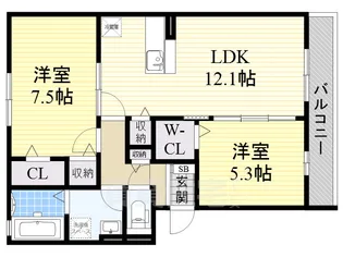 アーバンヒルズ【3階】の間取り