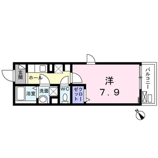 メゾン ド ルナロッサ【2階】の間取り