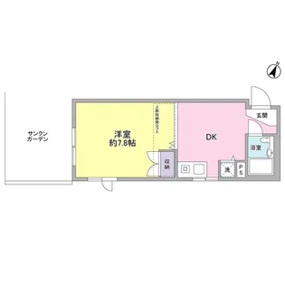 ヴィラすくも【2階】の間取り
