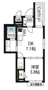 ロイヤルコートあびこ【2階】の間取り