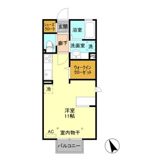 セントラル ヴィレッジ C【2階】の間取り