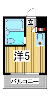 サンハイツ有川【3階】の間取り