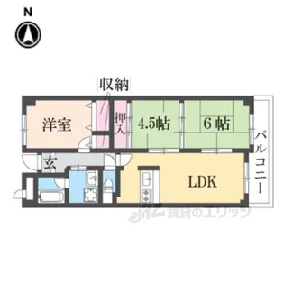 ロードス’93【4階】の間取り