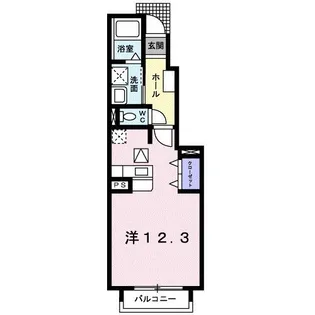 バーミィ ガーデン A【1階】の間取り