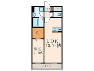 SOLUNA南小倉駅前I【7階】の間取り