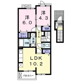駅東館【2階】の間取り