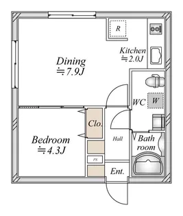 アーバンパーク方南町【2階】の間取り