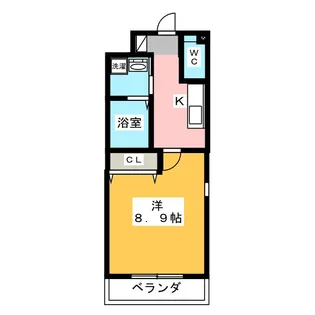 メゾンウエスト【3階】の間取り