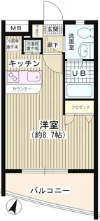 リジノワール千歳烏山【1階】の間取り
