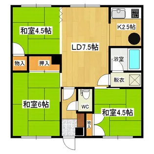 山本ハイツI【2階】の間取り
