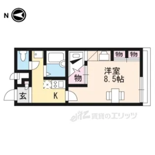 レオパレス横木【1階】の間取り