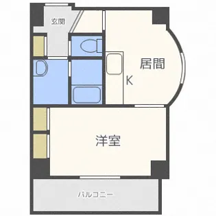メゾンクレスト中島公園【9階】の間取り