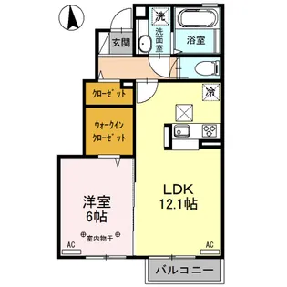 コートヤードE【1階】の間取り