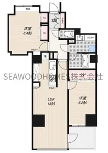 アマックス横浜【4階】の間取り
