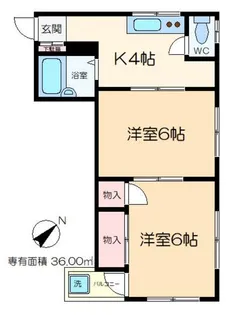 光進マンション【3階】の間取り