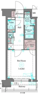 プラシード京都【6階】の間取り