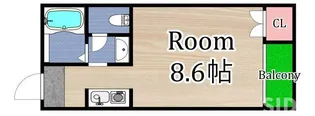 レーヴ千林【3階】の間取り