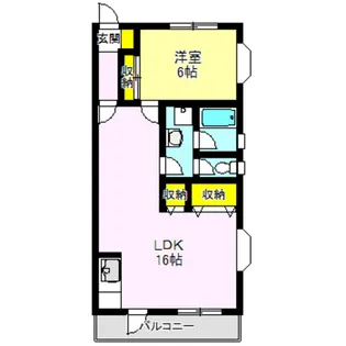 第二ミズキビル【2階】の間取り