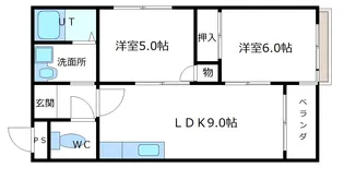松籟マンション【3階】の間取り