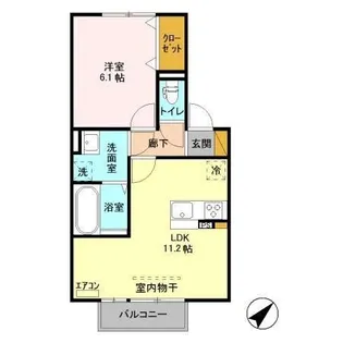 バードネイチャー E棟【2階】の間取り
