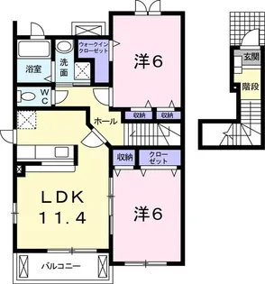 エレガント ヒルズ【2階】の間取り