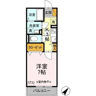 コスモ・ヒロセ【1階】の間取り