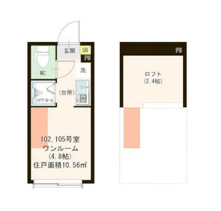 ハーモニーテラス浜田山【1階】の間取り