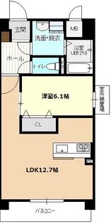 アステールK【1階】の間取り