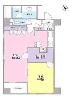 グランカーサ銀座イースト【2階】の間取り