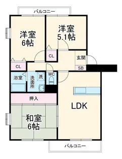 aerieYM【1階】の間取り