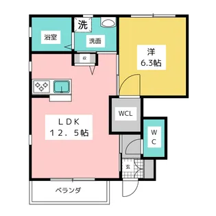ソルシア【1階】の間取り