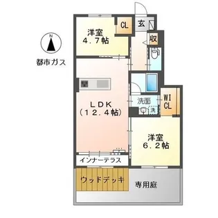 グレイス サカエ【1階】の間取り