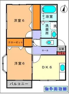 コーポ ミラクル【1階】の間取り