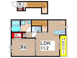 ハイルザーム弐番館【2階】の間取り