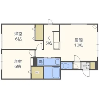 ルミエール菊水上町4-2【2階】の間取り