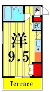 Tハウス【1階】の間取り