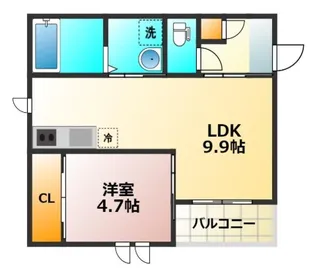 レガリストSJ花畑【1階】の間取り