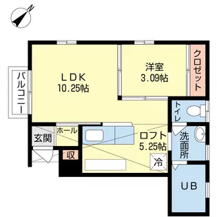 LUNA【1階】の間取り
