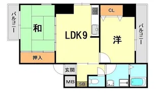 エクレール藤【2階】の間取り