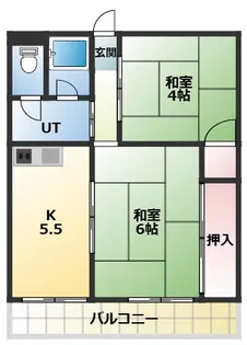 森小路長門ハイツ【5階】の間取り