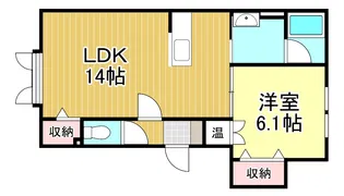 ノースアークII【2階】の間取り