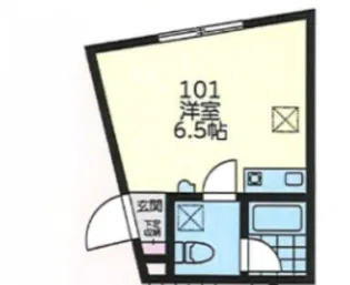 ベルヴィル白鷺【1階】の間取り