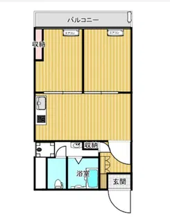 山下町ハイツ【4階】の間取り
