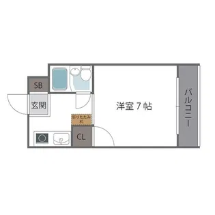 エクセレント南野【1階】の間取り