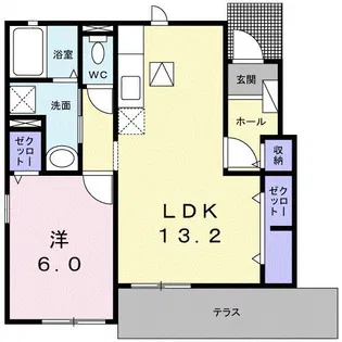 サンフィオーレ【1階】の間取り