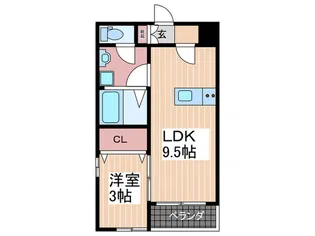 アベックスハイム井口明神B【2階】の間取り