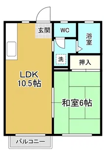 ビブロスヒルC【2階】の間取り