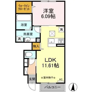 ベラノグラース【1階】の間取り