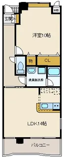 エスパスアヴァンセ【9階】の間取り