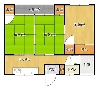 ピースフル堀井【1階】の間取り